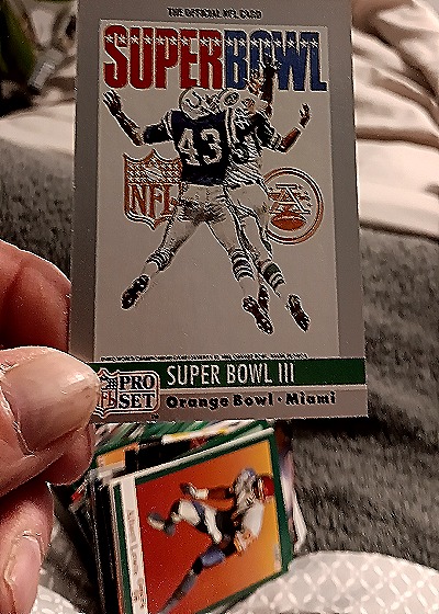 1990 Pro Set Super Bowl III #3 New York Jets Baltimore Colts — front
