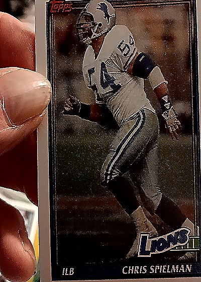 1991 Topps #412 Chris Spielman — front