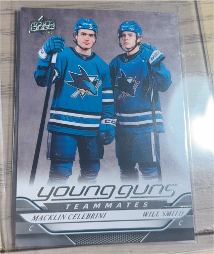 2024-25 Upper Deck Young Guns #499 Macklin Celebrini / Will Smith — front