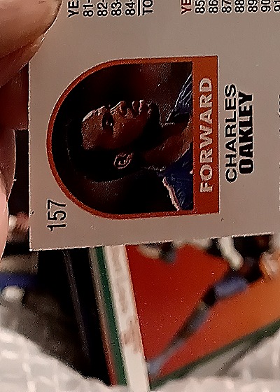 1994 Skybox #157 Charles Oakley — back