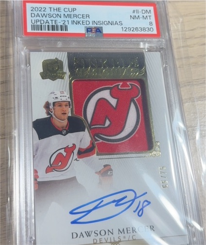 2022 Upper Deck The Cup #II-DM Dawson Mercer — front