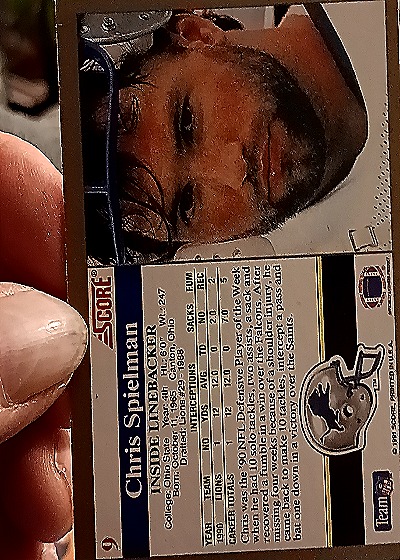 1991 Score #247 Chris Spielman — back