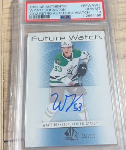 2022 SP Authentic #RFWAWJ Wyatt Johnston — front
