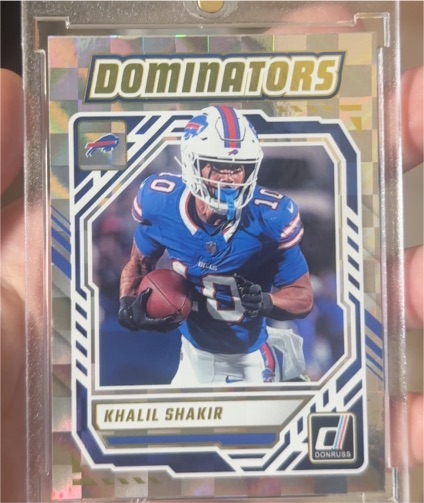 2025 Panini Donruss #DOM-KSR Khalil Shakir Dominators — front