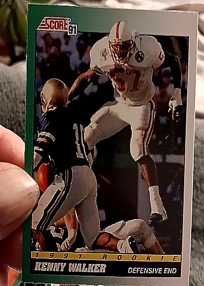 1991 Score #317 Kenny Walker — front