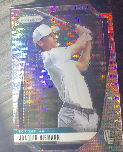 2025 Panini Prizm LIV Torque GC #22 Joaquin Niemann — front
