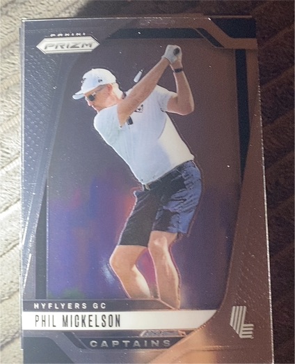 2025 Panini Prizm LIV Golf #72 Phil Mickelson Captains — front