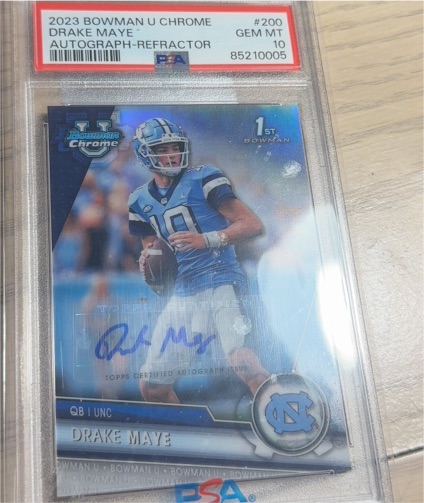 2023 Bowman U Chrome #200 Drake Maye — front