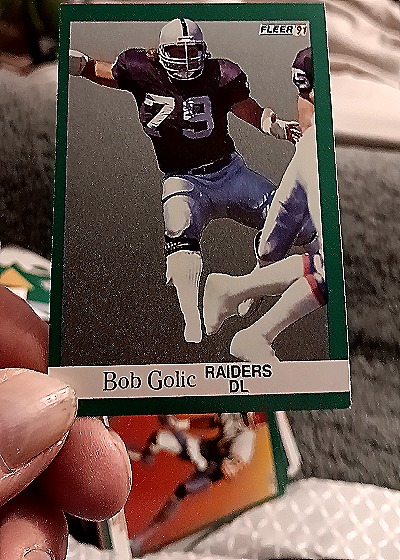 1991 Fleer #108 Bob Golic — front
