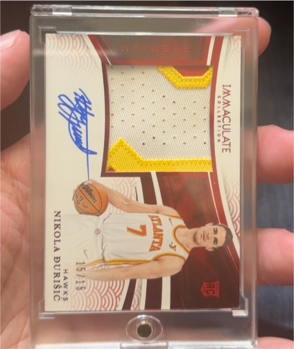 2024 Panini Immaculate Collection #15 Nikola Durišić — front