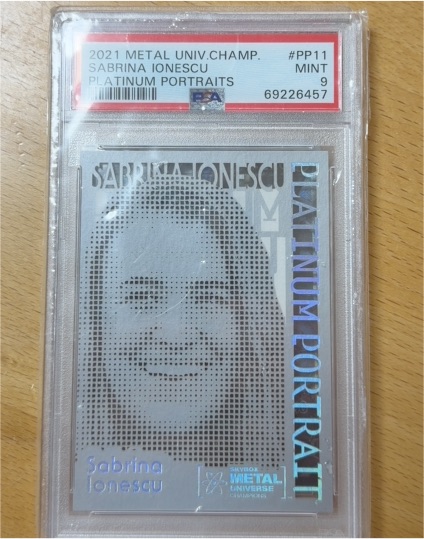 2021 Metal Universe Platinum Portraits #PP11 Sabrina Ionescu — front