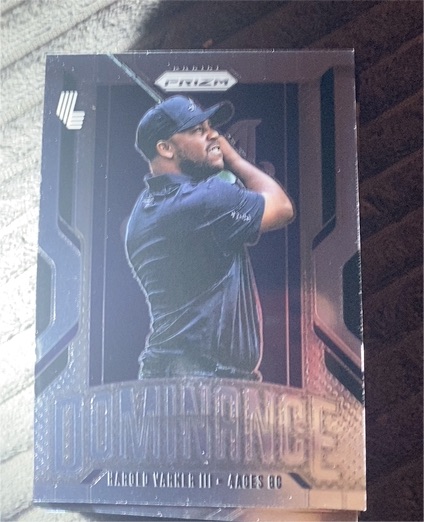 2025 Panini Prizm LIV Golf Dominance Insert #8 Harold Varner III, 4Aces GC — front