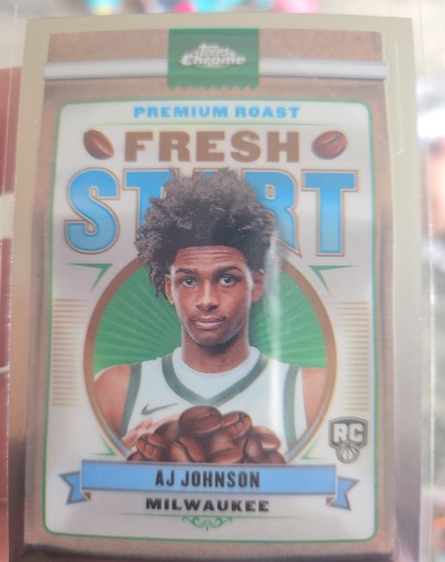 2024-25 Topps Chrome #FS-13 AJ Johnson Fresh Start — front
