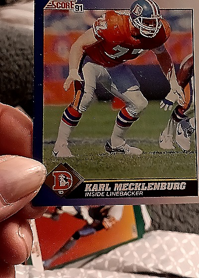 1991 Score #77 Karl Mecklenburg — front