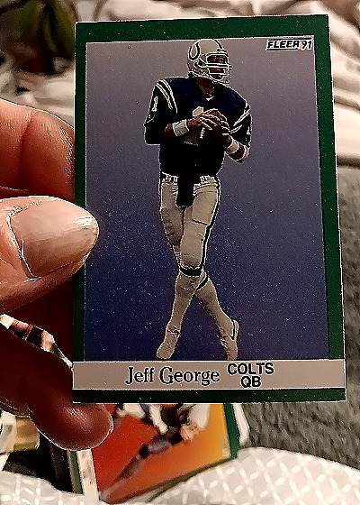 1991 Fleer #81 Jeff George — front