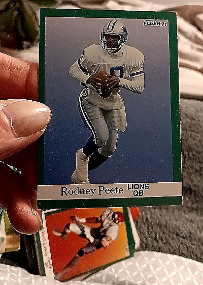 1991 Fleer Football #246 Rodney Peete — front