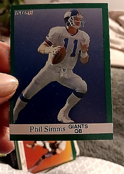 1991 Fleer #318 Phil Simms — front