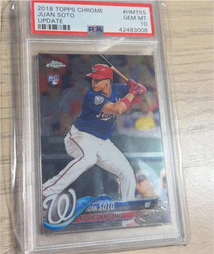 2018 Topps Chrome Update #HMT55 Juan Soto — front
