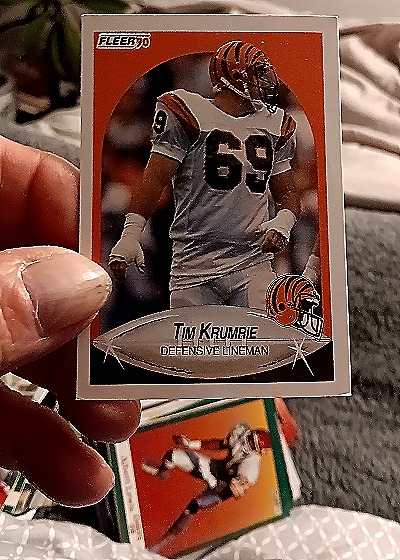 1990 Fleer #218 Tim Krumrie — front
