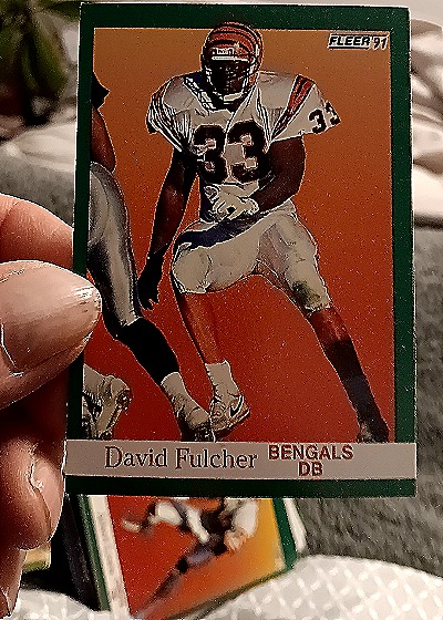 1991 Fleer #21 David Fulcher — front