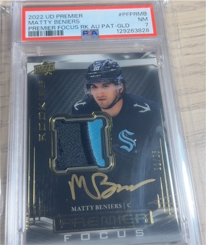 2022 Upper Deck Premier #PFPR-MB Matty Beniers — front