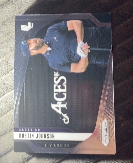 2025 Panini Prizm LIV Golf #10 Dustin Johnson — front