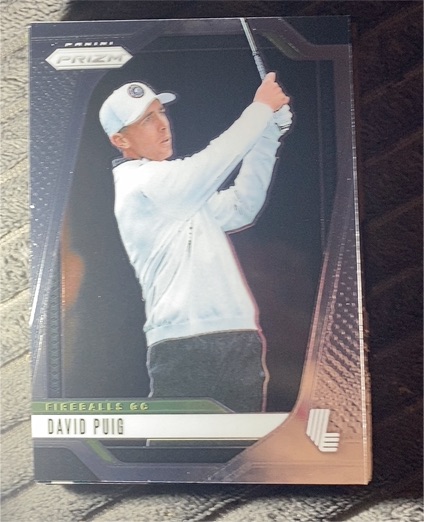 2025 Panini Prizm LIV Golf #42 David Puig Fireballs — front