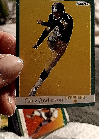 1991 Fleer Football #155 Gary Anderson — front