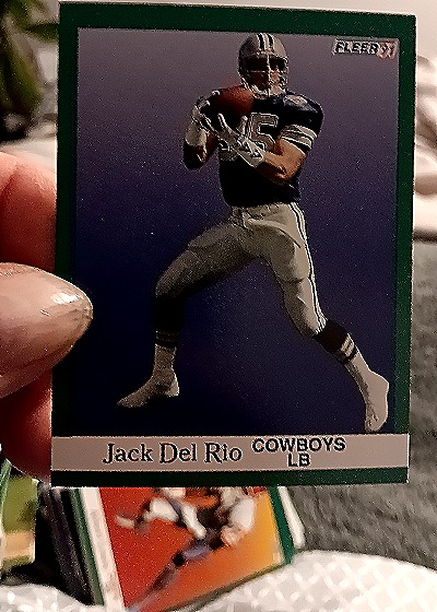 1991 Fleer #229 Jack Del Rio — front