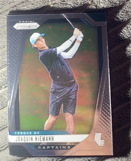 2025 Panini Prizm LIV Golf #82 Joaquin Niemann Torque GC — front
