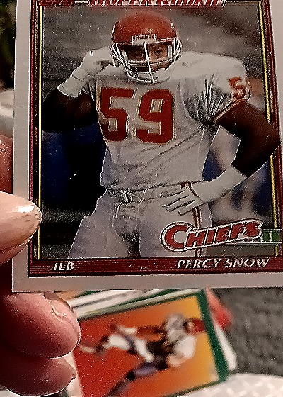 1991 Topps #139 Percy Snow — front