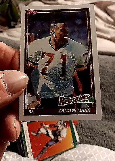 1991 Topps #190 Charles Mann — front