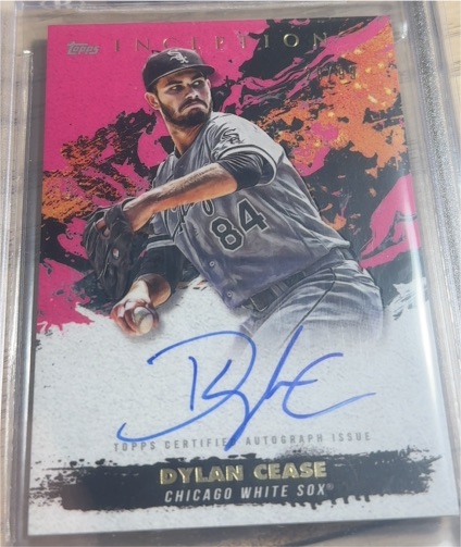 2021 Topps Inception Dylan Cease Rookie and Emerging Star Autograph — front