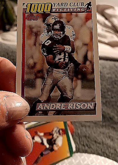 1991 Topps 1000 Yard Club Andre Rison — front