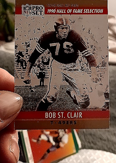 1990 Pro Set #29 Bob St. Clair — front