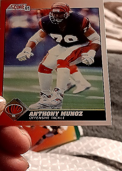 1991 Score #115 Anthony Munoz — front