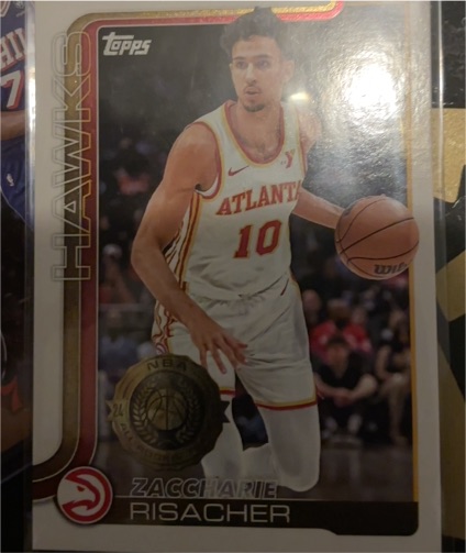 2025-26 Topps #62 Zaccharie Risacher — front