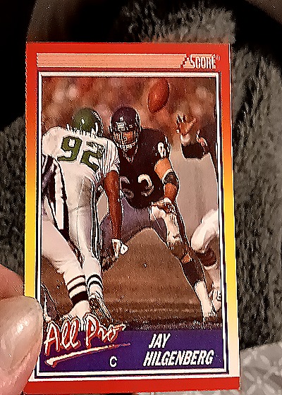 1990 Score #583 Jay Hilgenberg — front