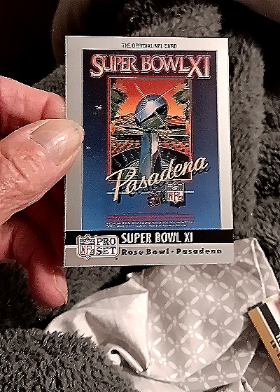 1990 Pro Set Super Bowl XI #11 Super Bowl Collectibles — front