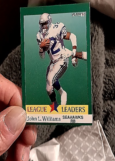 1991 Fleer League Leaders #419 John L. Williams — front