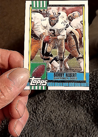 1990 Topps Football #237 Bobby Hebert — front
