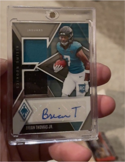 2024 Panini Phoenix Rising Rookies Dual Patch Autographs Brian Thomas Jr. — front