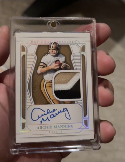 2019 Panini National Treasures #1 Archie Manning — front