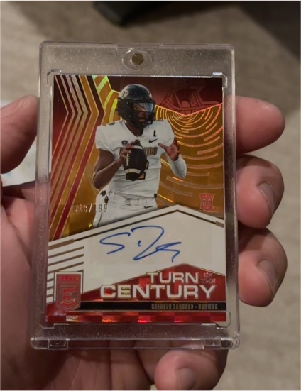 2025 Donruss Elite Turn of the Century #TOC-SSA Shedeur Sanders — front