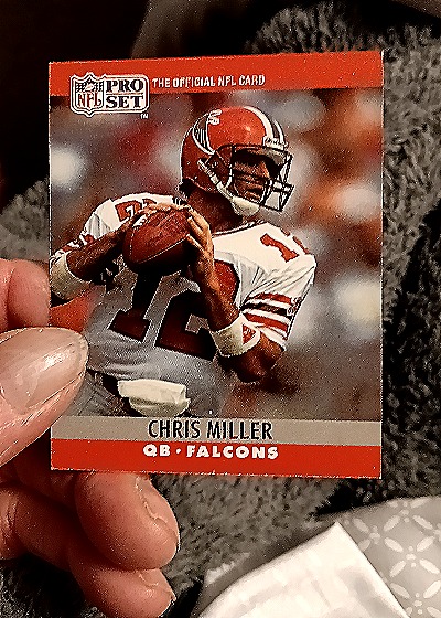 1990 Pro Set #35 Chris Miller — front