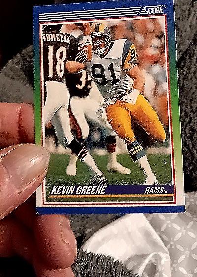 1990 Score #374 Kevin Greene — front
