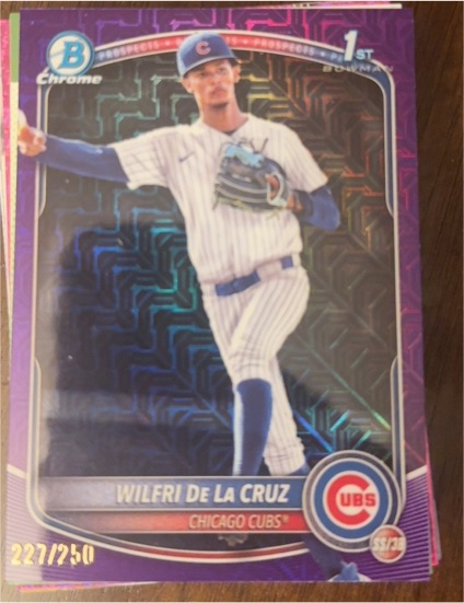 2025 Bowman Chrome #BCP-209 Wilfri De La Cruz — front