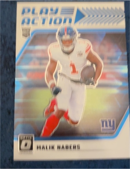 2024 Donruss Optic #8 Malik Nabers Play Action Rookie — front
