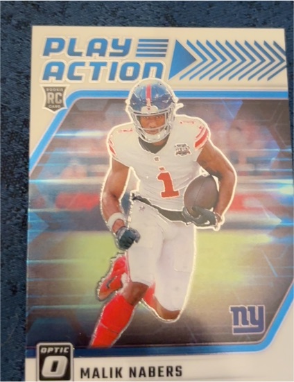 2024 Panini Donruss Optic Play Action #8 Malik Nabers — front