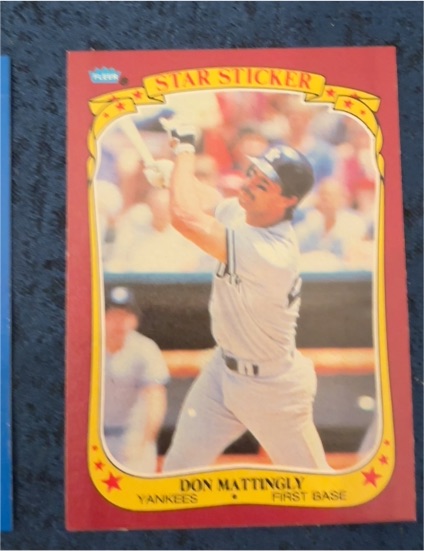 1986 Fleer Star Stickers #72 Don Mattingly — front